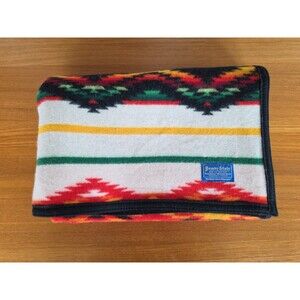 Pendleton Beaver State Robes and Shawls Reversible Wool Throw Blanket Vintage